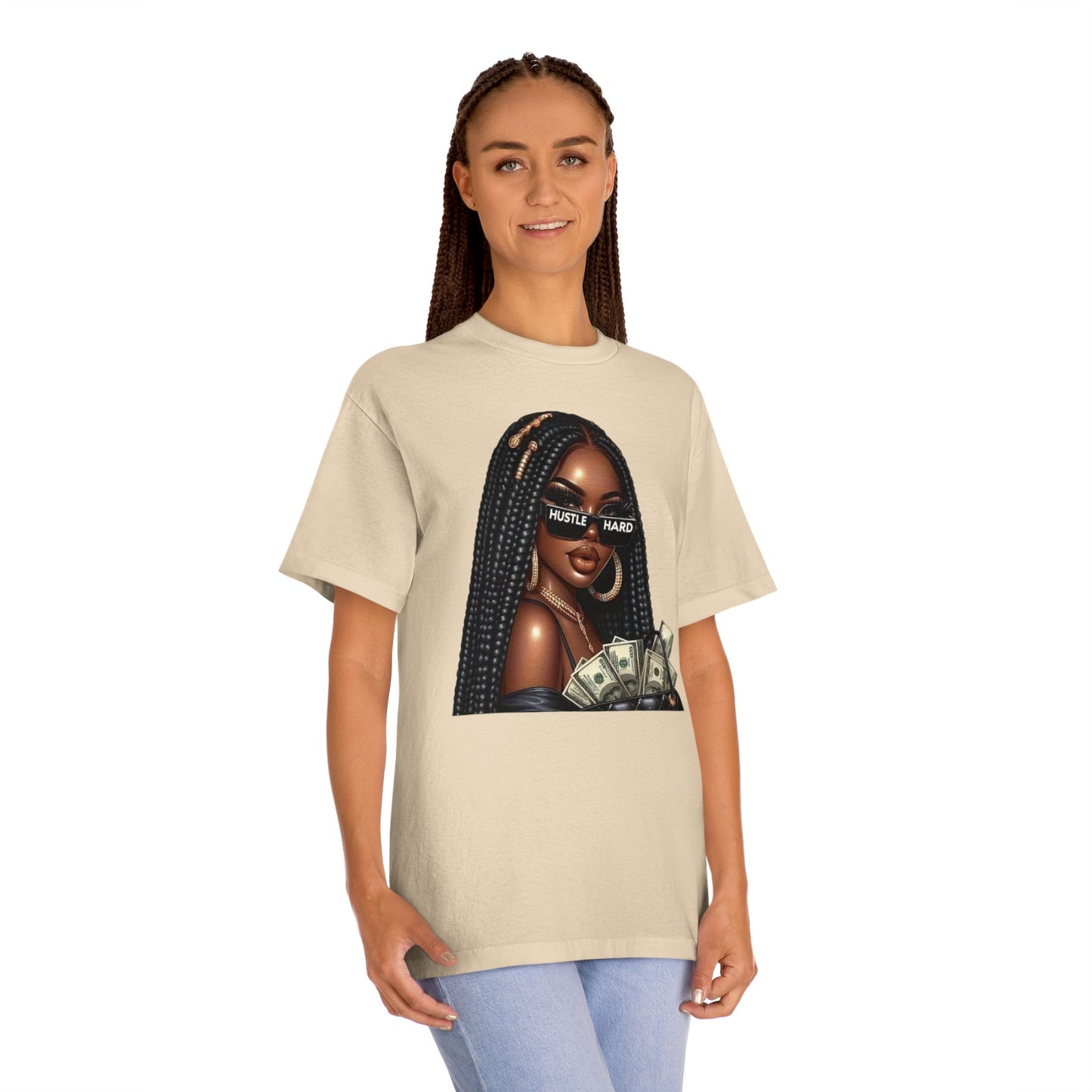 Hustle Hard Unisex Classic Tee | Motivational Apparel, Gift for Entrepreneurs, Affirmation Shirt, Casual Wear, Trendy Graphic Tee