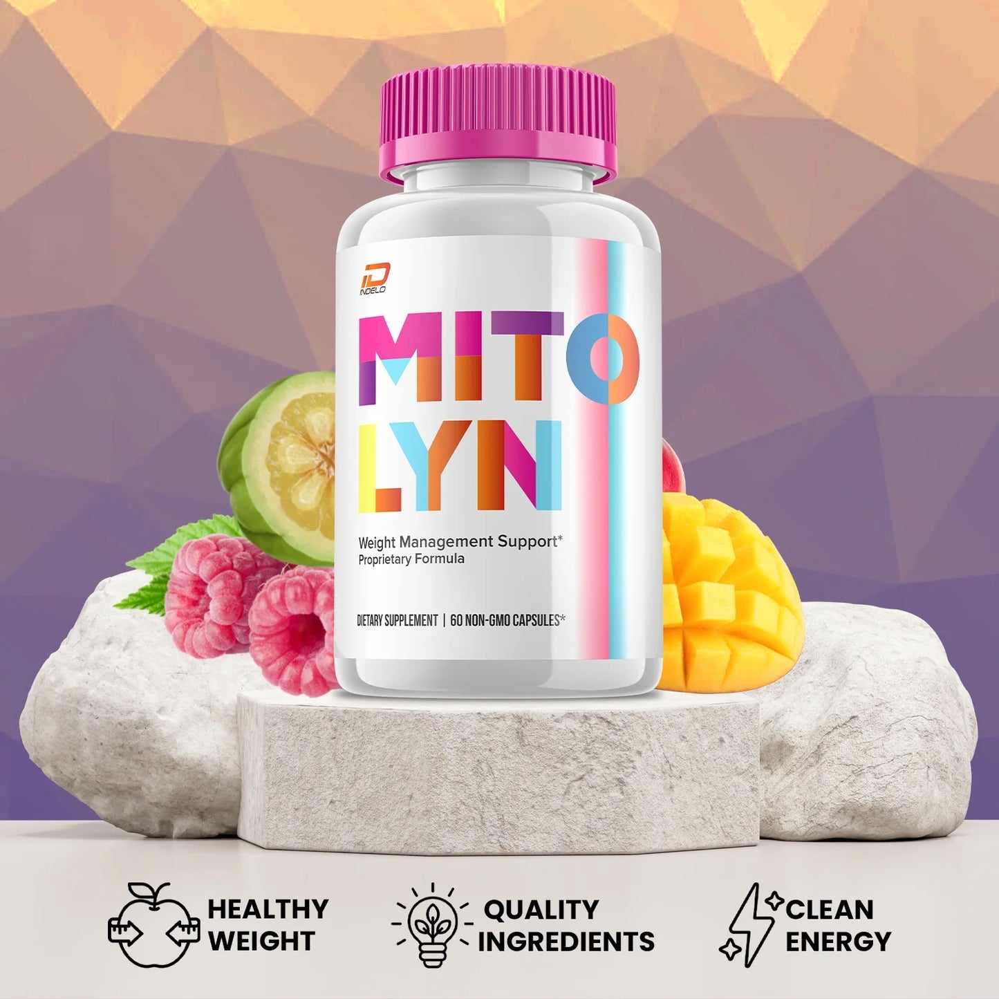 Keto Capsules - Mito Lyn Advanced Formula, Keto Pills All-Natural Maximum Strength 800MG, 3 Pack, 180 Capsules