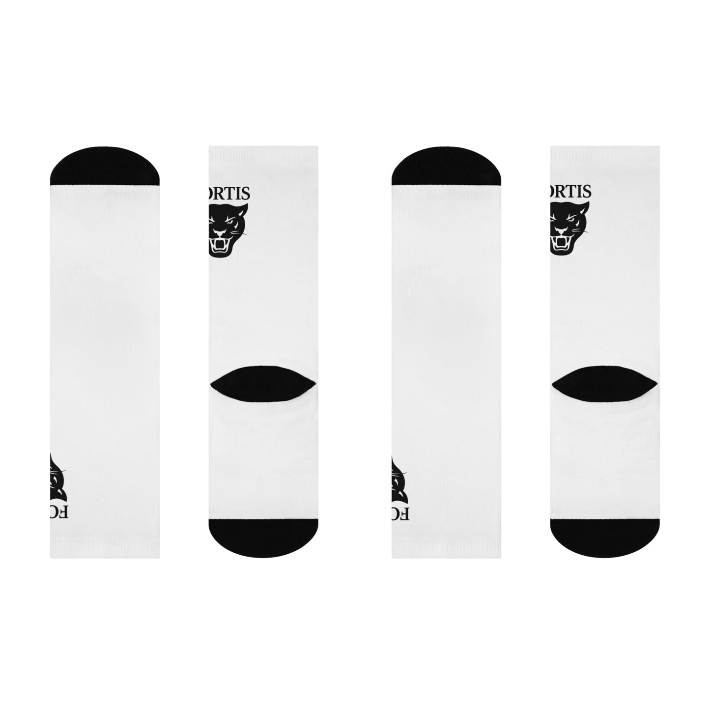 Fierce Black Panther Crew Socks - Stylish and Comfortable, Perfect for Everyday Wear, Gift for Animal Lovers, Sports, and Casual Outfits
