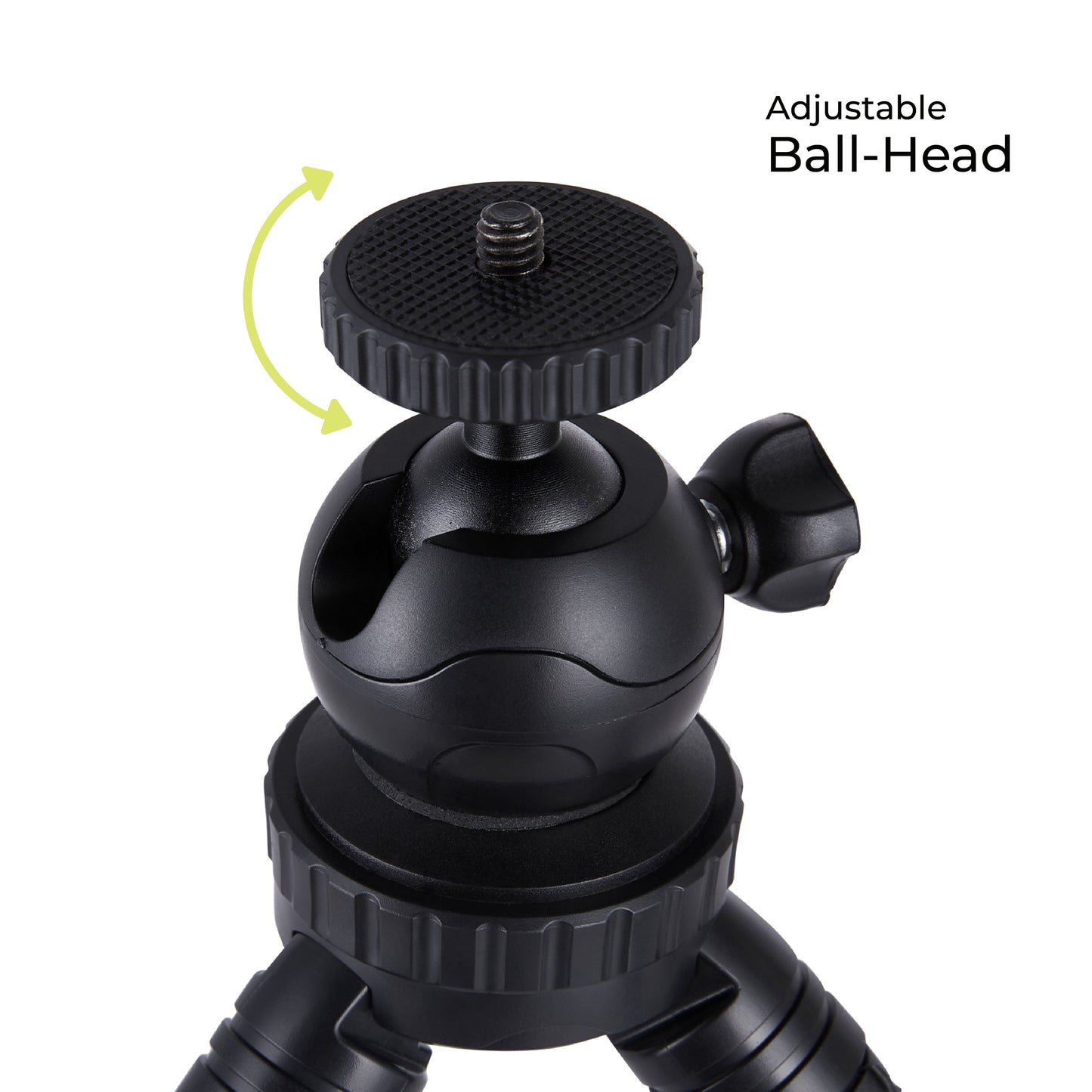 Adjustable Mini Tripod Stand for Compact Cameras, Gopro Cameras, and Smartphones