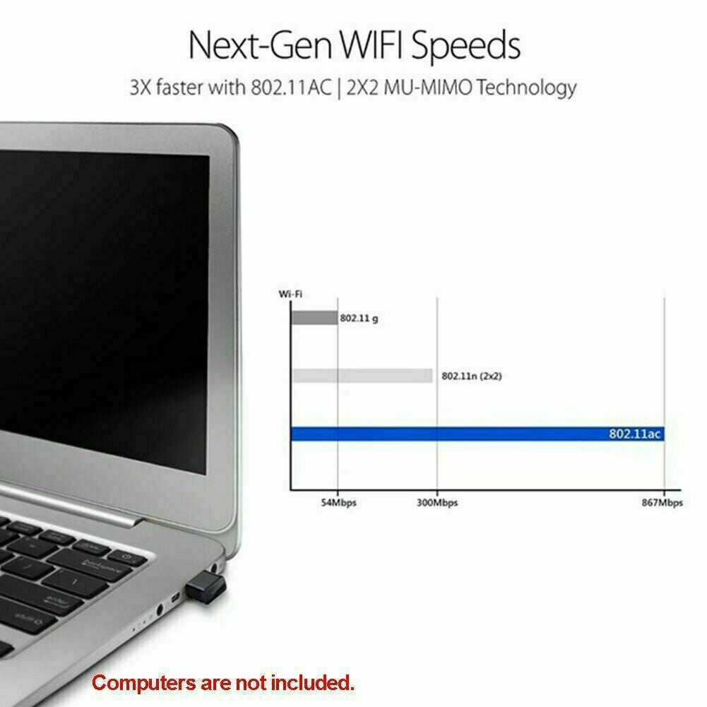 USB Wifi Wireless AC1200 Mbps Adapter Dongle USB 3.0 Network Card for PC Laptop
