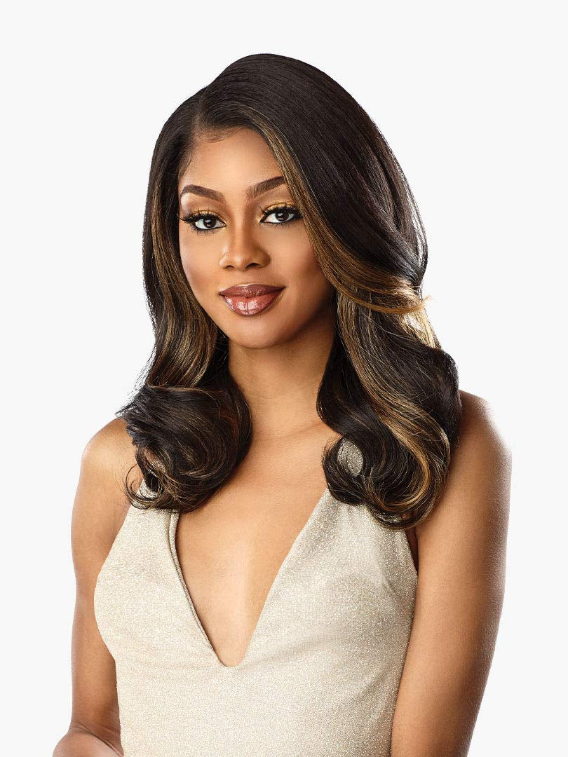 Butta Lace Wigs - Unit 13 Extra Wide 5 Inch Deep Parting Synthetic Preplucked Hairline Glueless Lacefront (BALAYAGEGOLD)