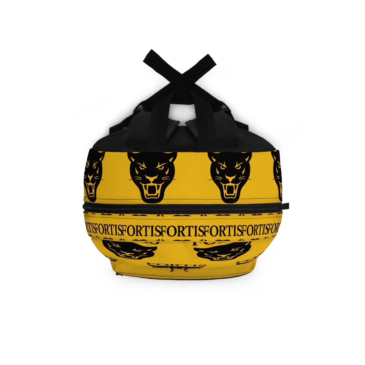 Bold Panther Print Backpack for Students, Stylish Yellow Sports Bag, School Backpack, Unique Gift for Teens, Travel Companion