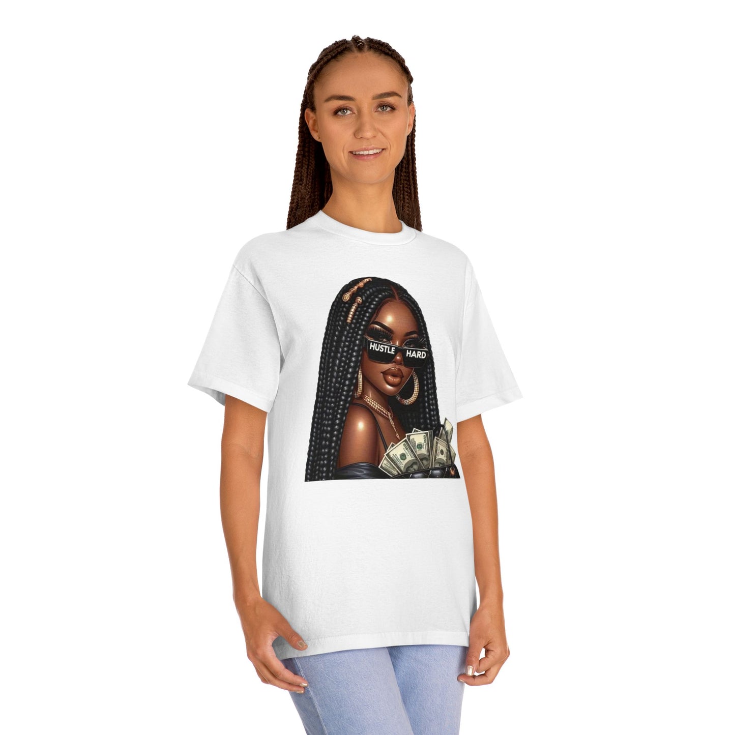 Hustle Hard Unisex Classic Tee | Motivational Apparel, Gift for Entrepreneurs, Affirmation Shirt, Casual Wear, Trendy Graphic Tee