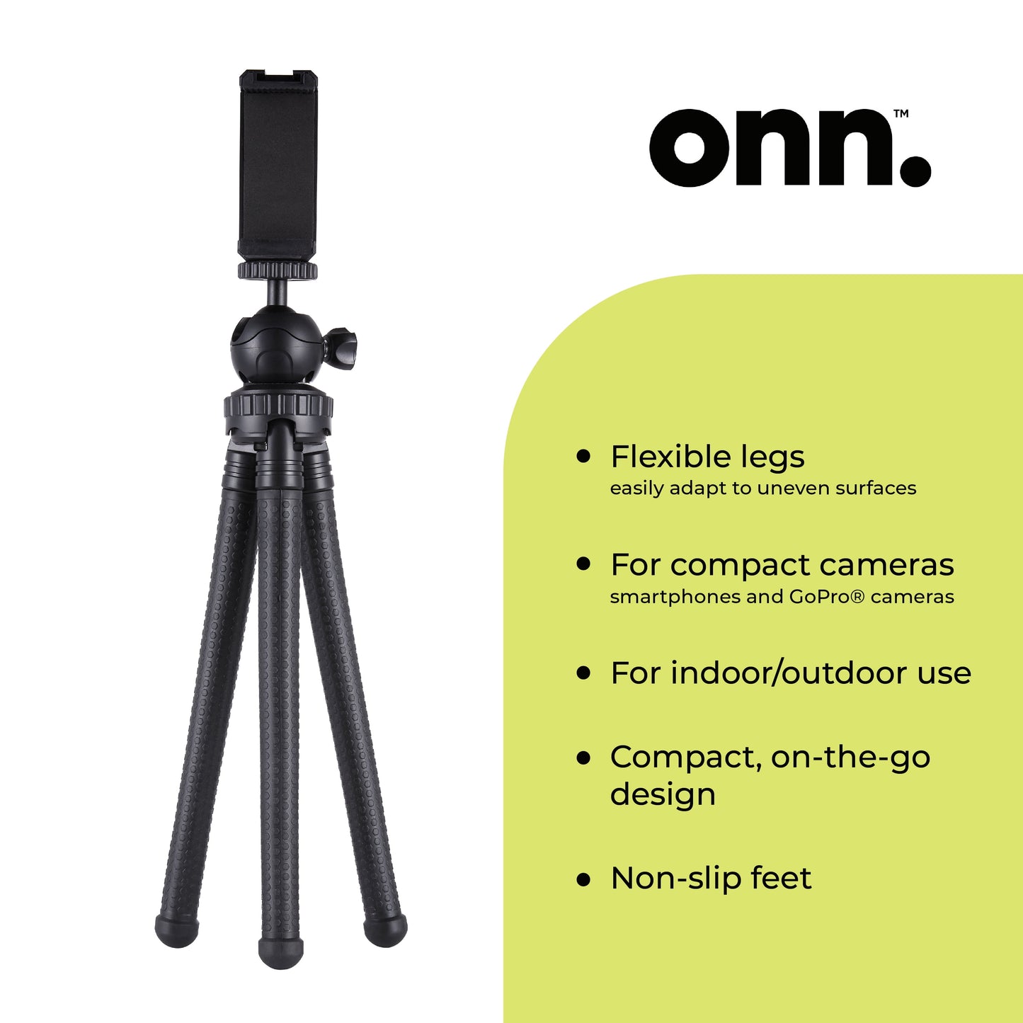 Adjustable Mini Tripod Stand for Compact Cameras, Gopro Cameras, and Smartphones