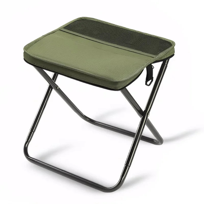 Portable Folding Backpack Stool Lightweight Mini Camping Chair for Outdoor Hiking, Fishing, Picnic and Traveling Simple Operatio