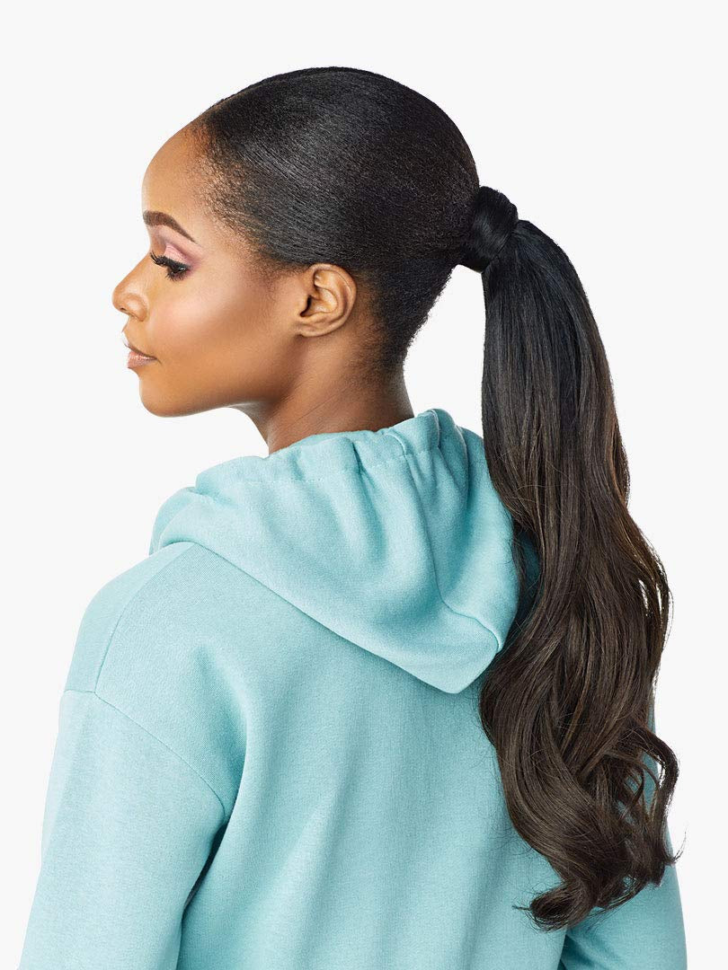 Instant Updown Halfwig Pony - Iud 6 4 Style in 1 Half Wig and Pony Drawstring (2 DARKBROWN)
