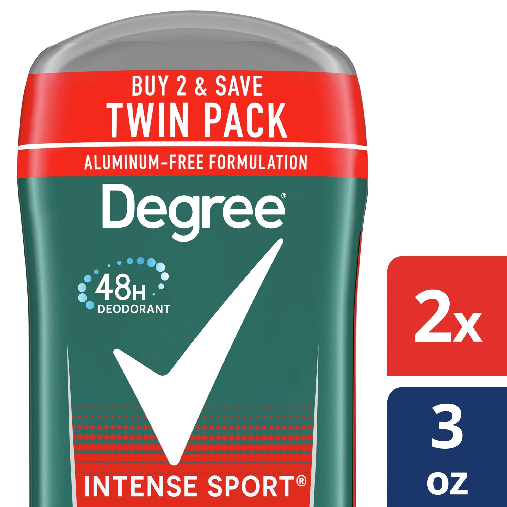 (2 Pack)  Men Intense Sport 24H Deodorant, 3 Oz, 2 Count