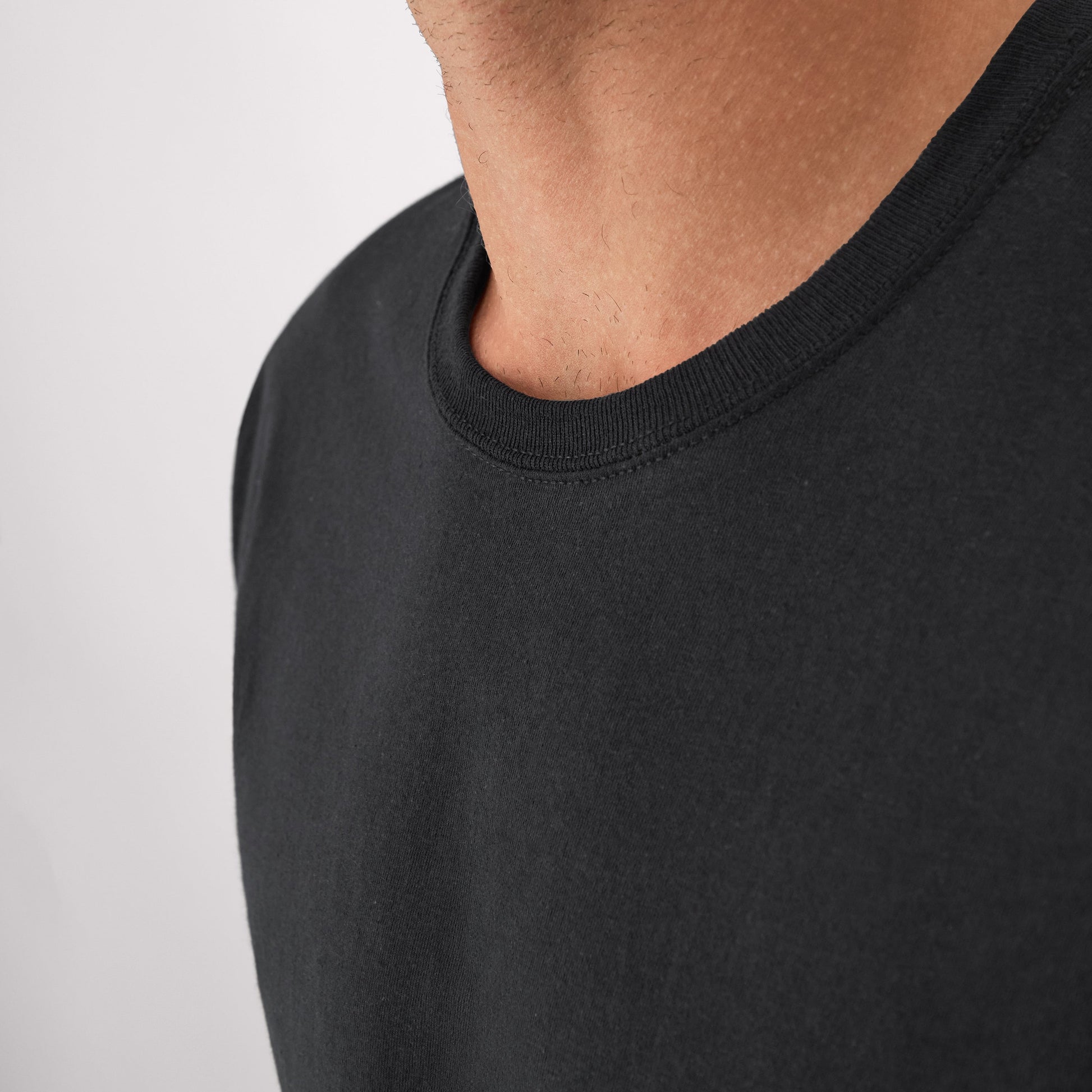 Men'S T-Shirt Pack, Moisture-Wicking Stay-Tucked Undershirts, Black/Grey/Blue, 6-Pack Assorted 3XL
