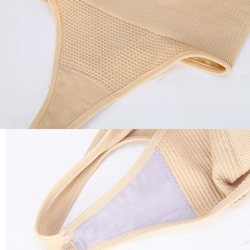 Women Sexy Thong Tummy Control Slimming Panties High Waist Trainer Seamless Shapewear Girdle Bodysuit Body Shaper