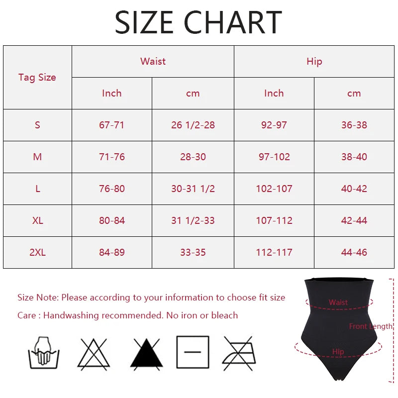 Women Sexy Thong Tummy Control Slimming Panties High Waist Trainer Seamless Shapewear Girdle Bodysuit Body Shaper