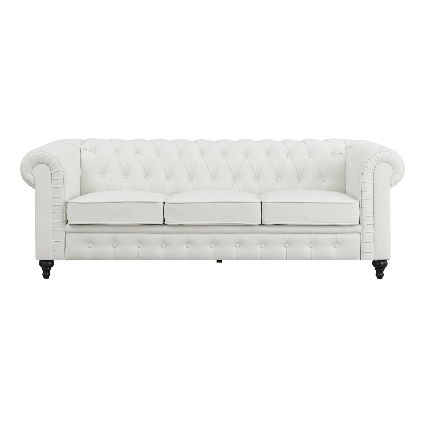 Emery 3 Seater & Loveseat Combo-Color:White