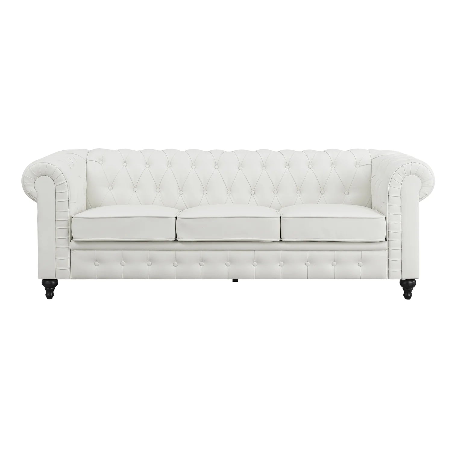Emery 3 Seater & Loveseat Combo-Color:White