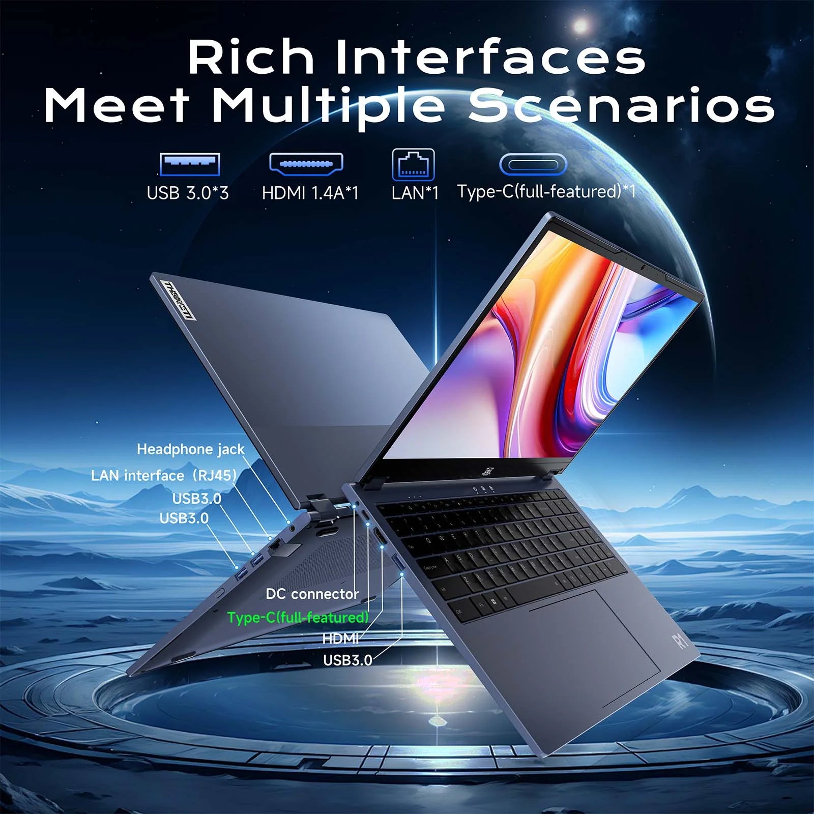15.6In 2 in 1 Laptop Touchscreen 16GB DDR4 1TB SSD Tablet Computer with 6-Core 8-Thread Intel I3-1215U Processor, 360° Flip, FHD IPS