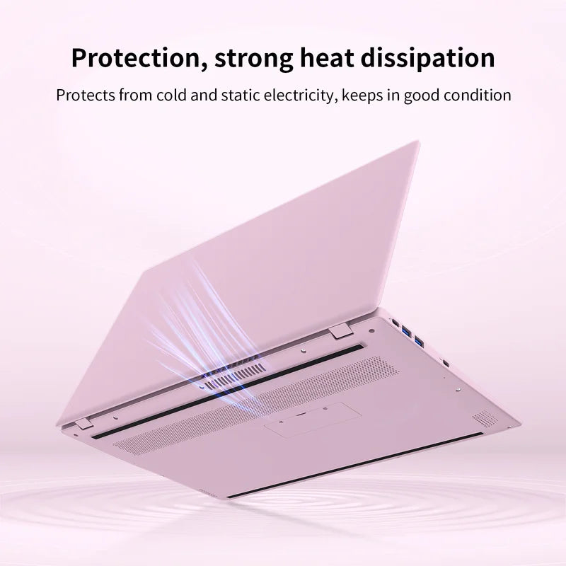 Laptop  15.6" Windows 11 PC Intel N150 4C4T 12GB+512GB, Notebook Pink
