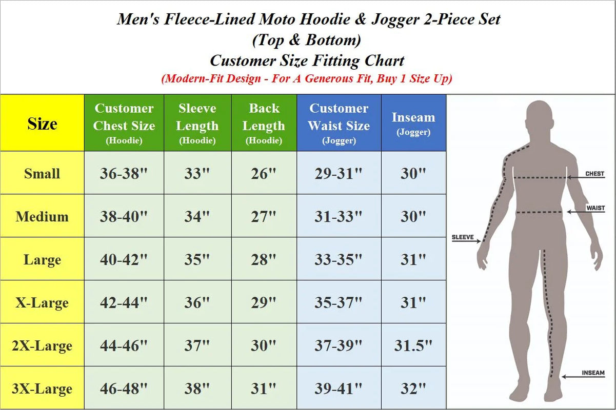 GBH Men'S Fleece Hoodie & Fleece Jogger Set