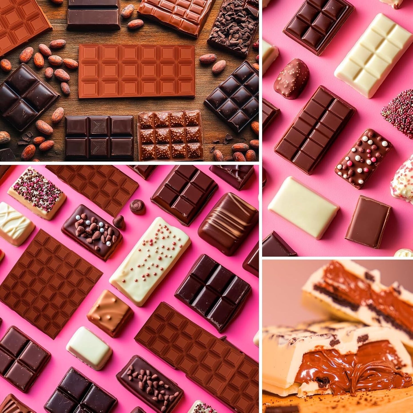 Large Chocolate Bar Mold Deep Dubai, Thick Chocolate Bar Molds Silicone for Fill