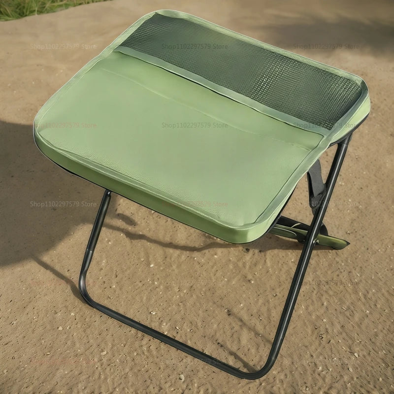 Portable Folding Backpack Stool Lightweight Mini Camping Chair for Outdoor Hiking, Fishing, Picnic and Traveling Simple Operatio