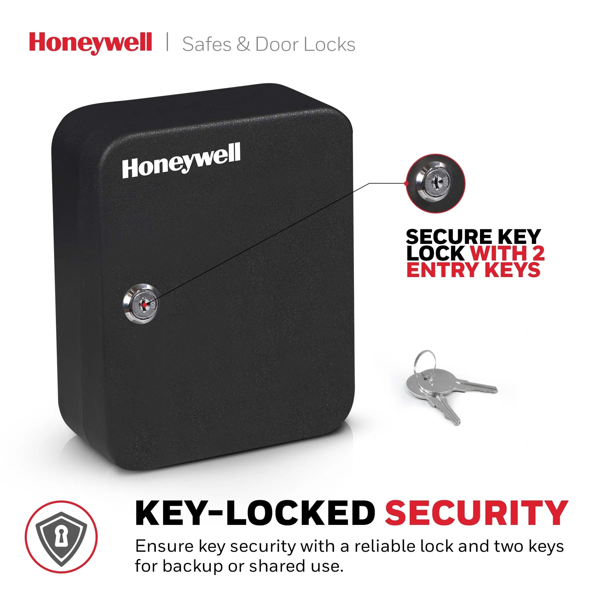Safes, Steel 24-Key Security Box with Key Lock 24 Key Rings and Tags Included, 6105