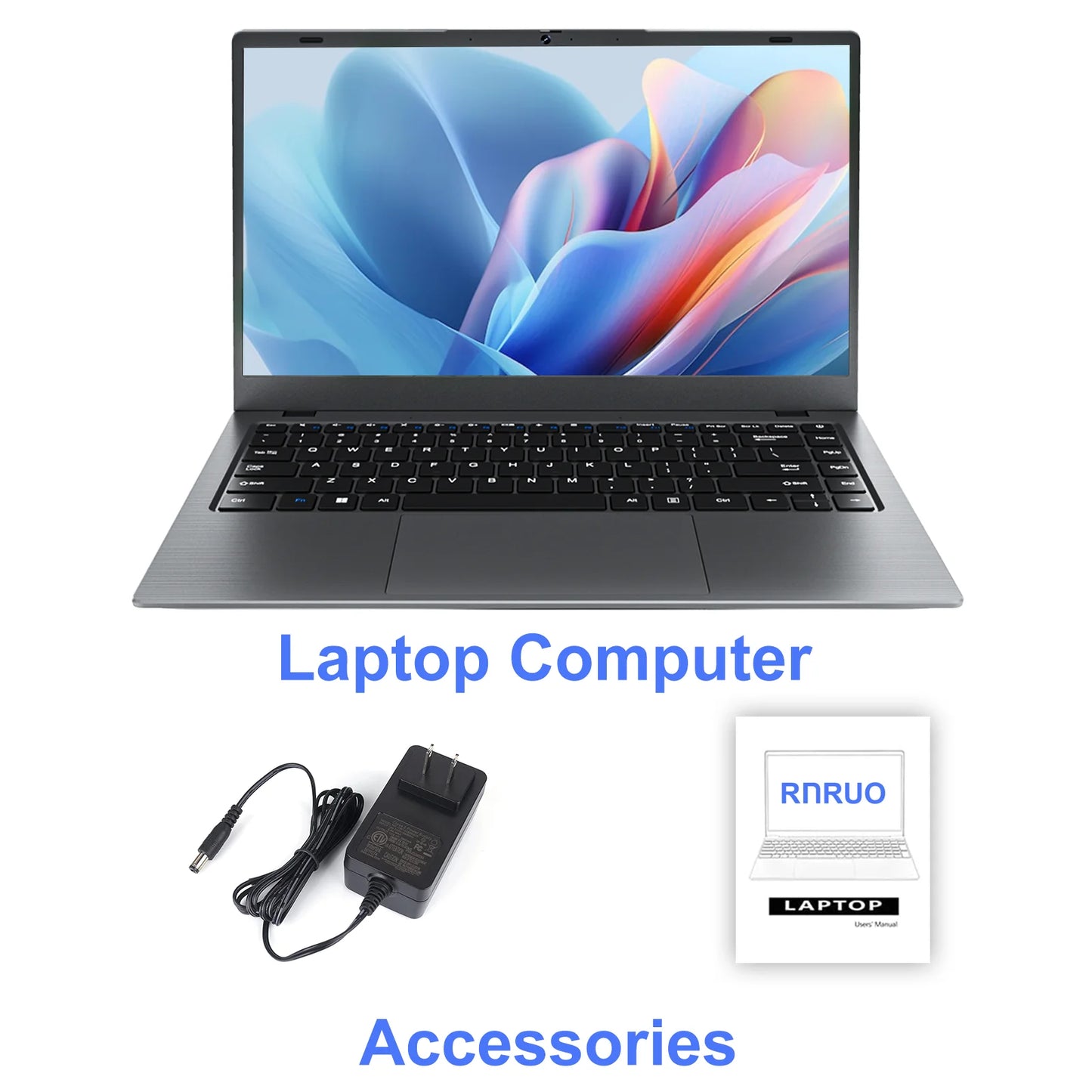 14 Inch Windows 11 Laptops New Intel Celeron N4000 up to 2.6Ghz 8GB RAM 256GB ROM Netbook Laptop Computer for Beginner, Student, Business