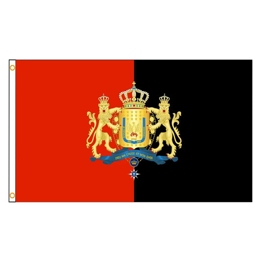 FLAGDOM 90X150Cm Flag of Haitian National History for Decoration Haiti Flag