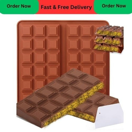 Large Chocolate Bar Mold Deep Dubai, Thick Chocolate Bar Molds Silicone for Fill