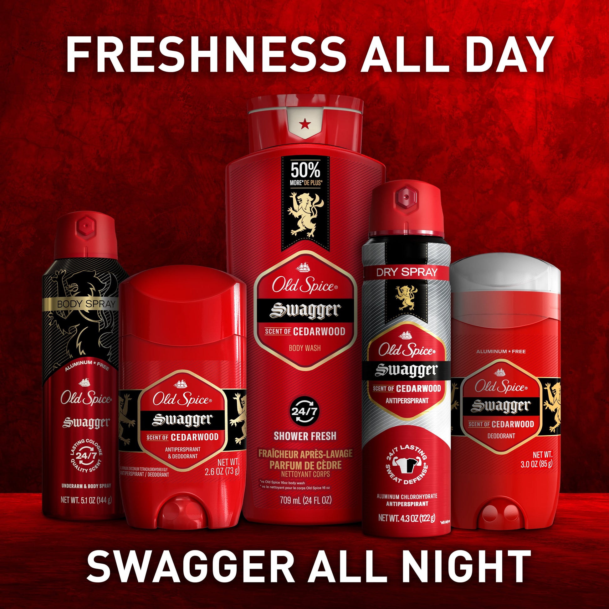 Deodorant for Men, Aluminum-Free, Swagger, 3.0 Oz, Pack of 2