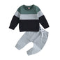 Baby Clothes Newborn Girl Boy Autumn 2Pcs Set Cotton Rainbow Top Pants Fall Outfits Clothes Baby Girls Clothing Suit