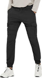 Men'S Waterproof Hiking Pants, Slim Fit Cargo Joggers, Stretch Quick Dry Outdoor Pants with Pockets