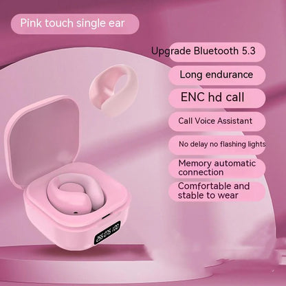 Wireless Clip-On LED Audio Earbuds