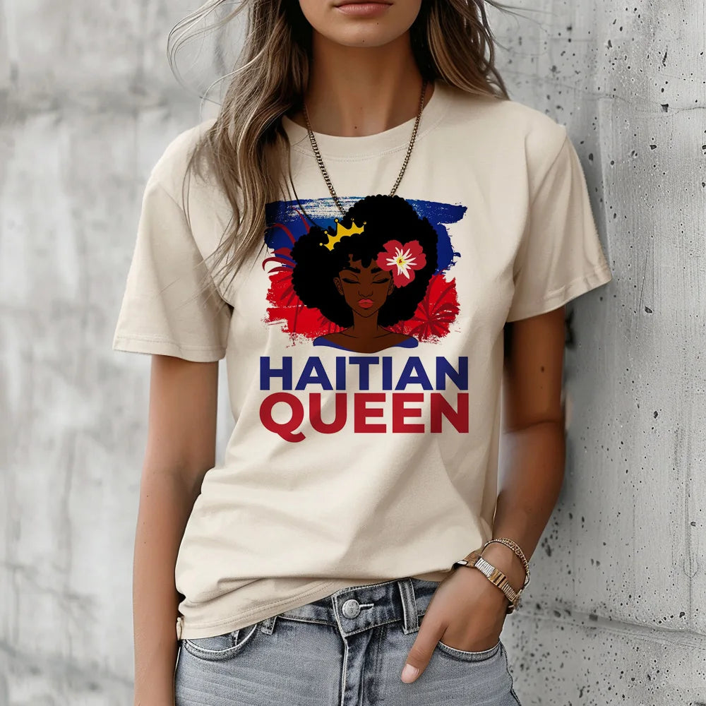 Haiti Tshirt Women Graphic Anime Streetwear T Shirt Female Y2K Harajuku Anime Clothing