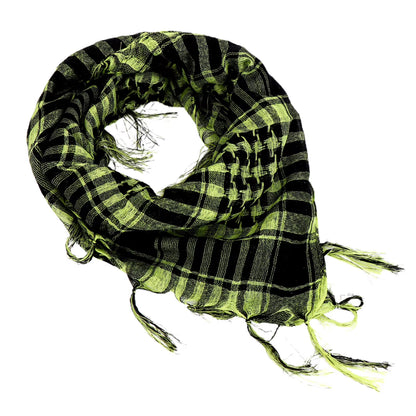 Unisex Lightweight Plaid Tassel Arab Desert Shemagh Keffiyeh Scarf Wrap Pashmina