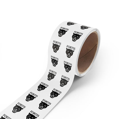 Fortis Panther Round Sticker Rolls – School Logo Label Stickers (Bulk Roll)