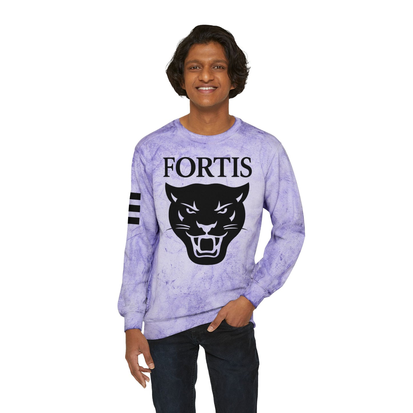 Fortis Panther Tie-Dye Crewneck Sweatshirt