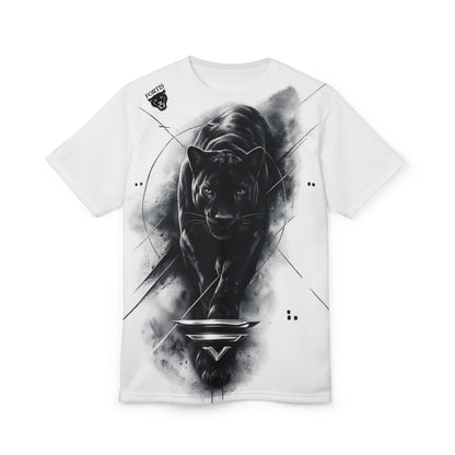 Black Panther Graphic Tee — Fierce Panther All-Over Print T-Shirt
