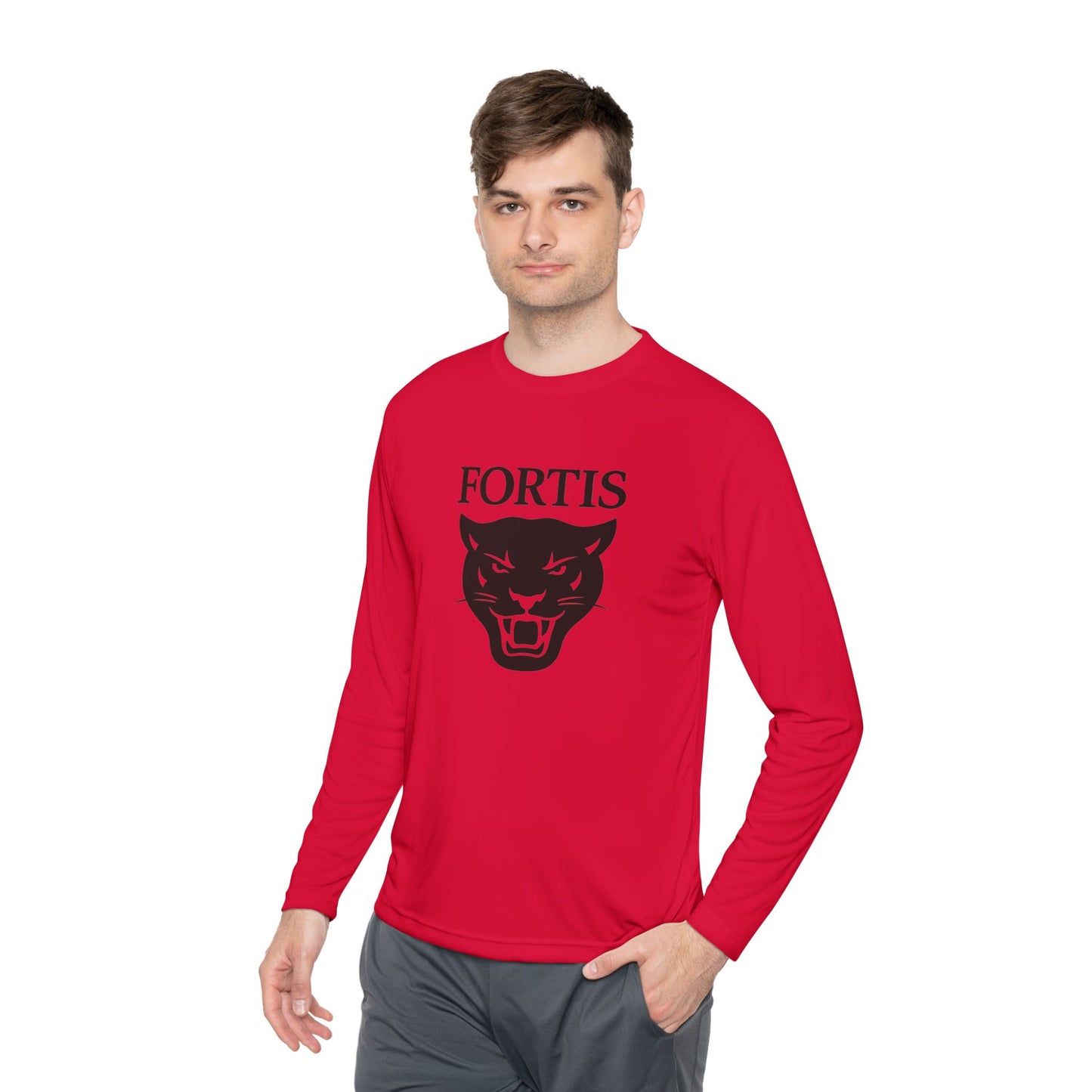 Fortis Panther Long Sleeve Tee — Athletic Mascot Graphic Shirt