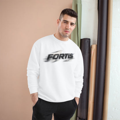 Fortis Pullover Sweatshirt – Bold Speed-Blur Logo Crewneck