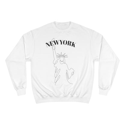 New York Statue of Liberty Sweatshirt — Minimal Line Art Crewneck