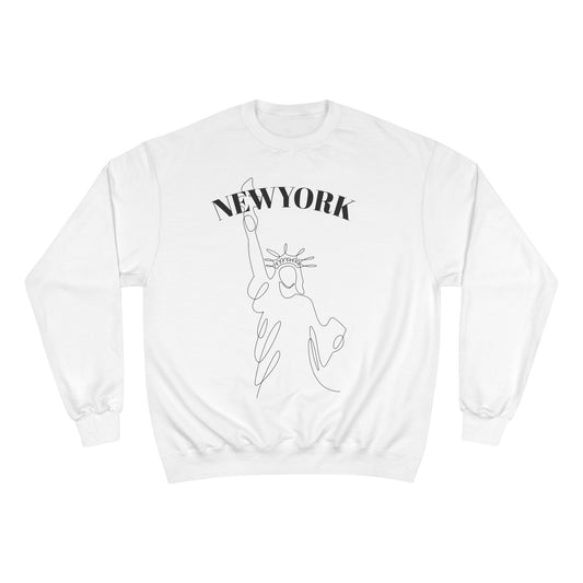New York Statue of Liberty Sweatshirt — Minimal Line Art Crewneck