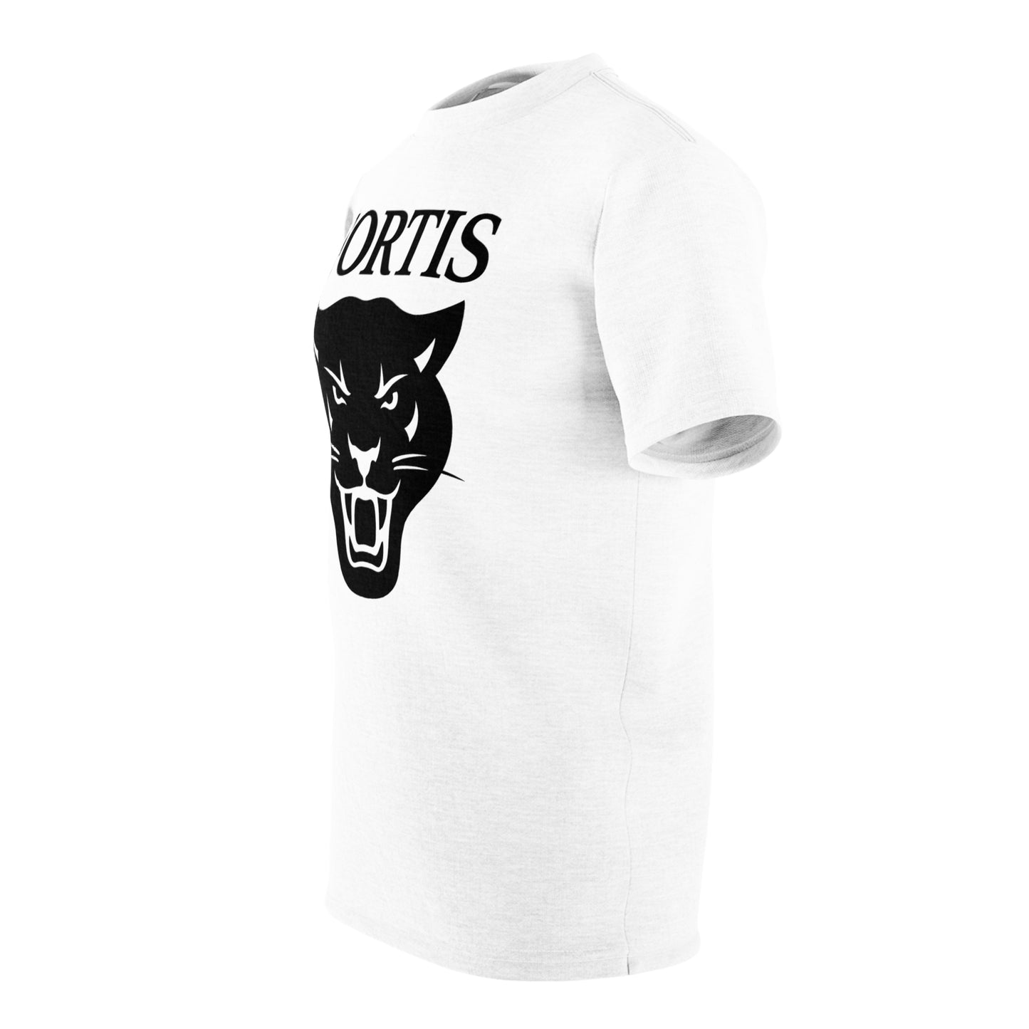 Fierce Panther Graphic Tee - Unisex AOP Shirt with 'FORTIS'