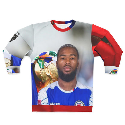 Soccer Champion Photo Sweatshirt — All-Over Print Fan Jersey Crewneck