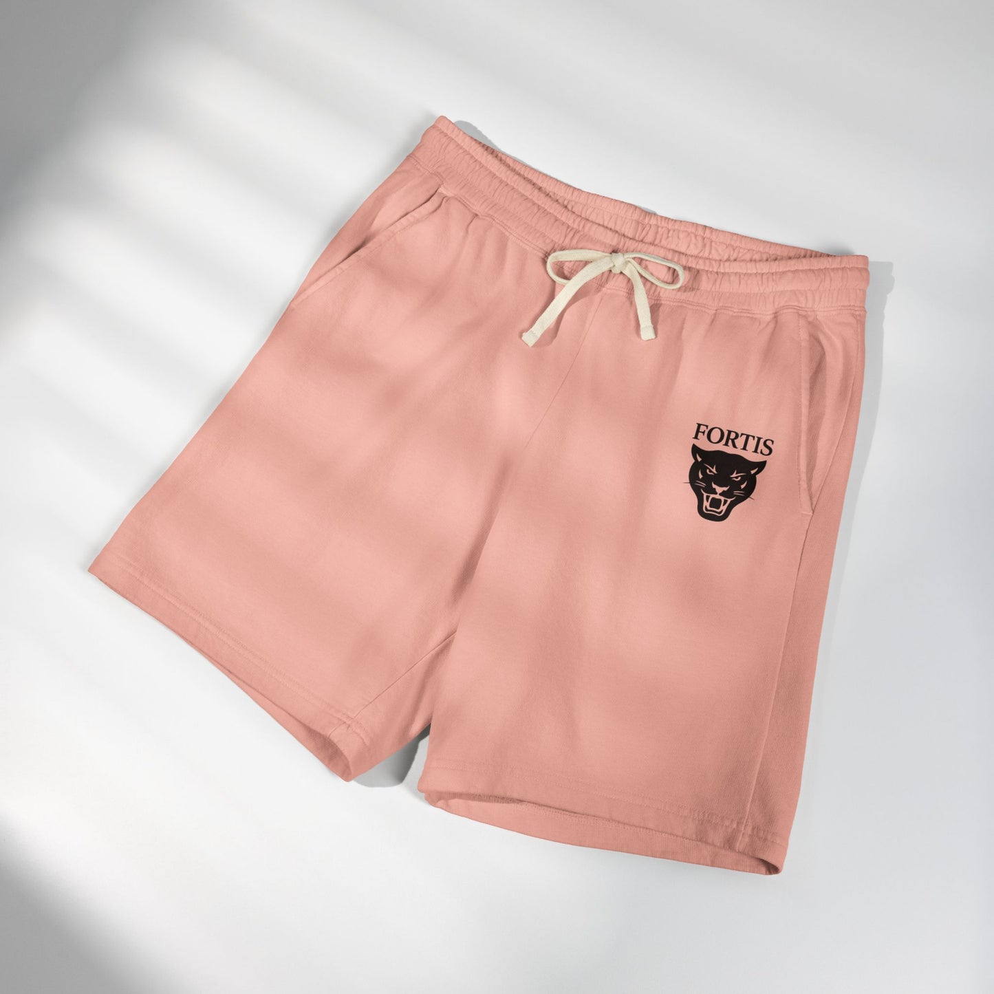 Fortis Panther Sweat Shorts — Lightweight Garment-Dyed Fleece