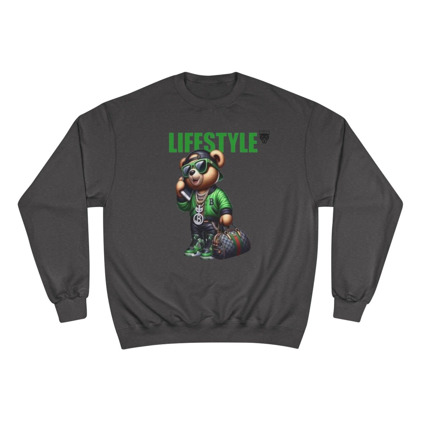 Lifestyle Bear Sweatshirt — Urban Streetwear Champion Crewneck