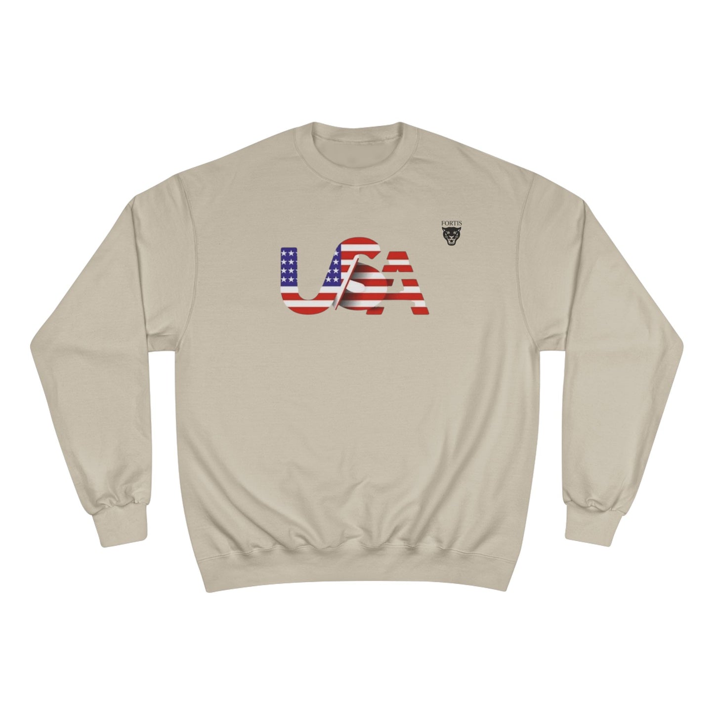 USA Flag Crewneck Sweatshirt - Patriotic American Pride Pullover