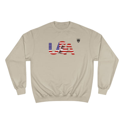 USA Flag Crewneck Sweatshirt - Patriotic American Pride Pullover