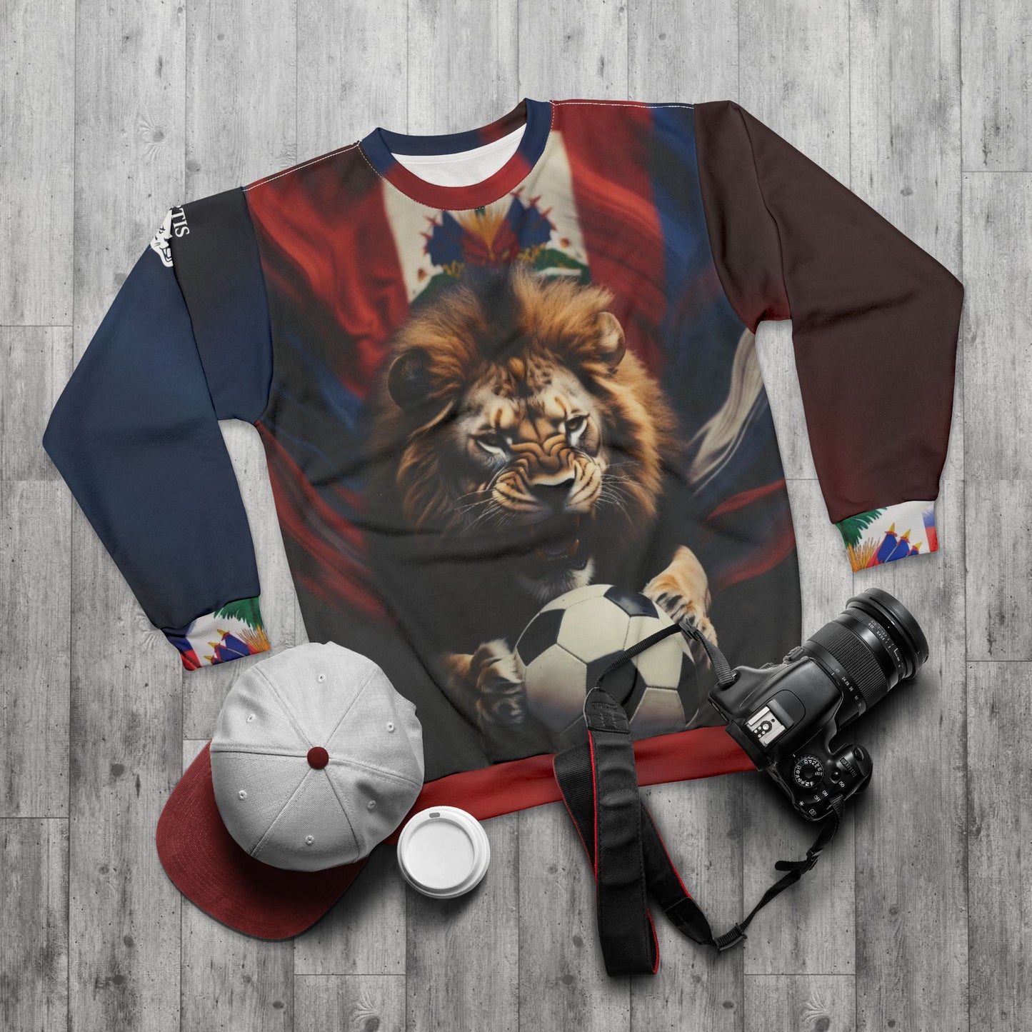 Lion Soccer Sweatshirt – Bold Football Lion Graphic Crewneck