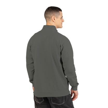 Quarter-Zip Sweatshirt with Small Chest Crest — Casual Pullover for Everyday Wear