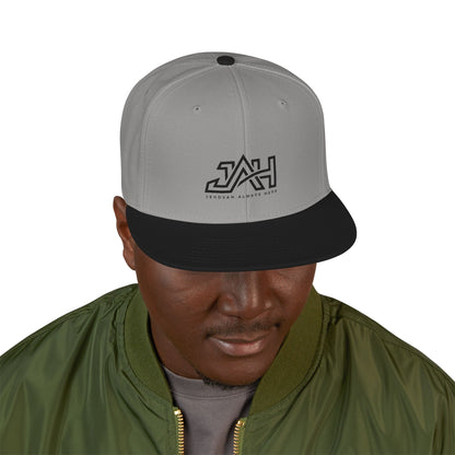 Embroidered Red & Black Snapback Hat – AH Logo Streetwear Cap