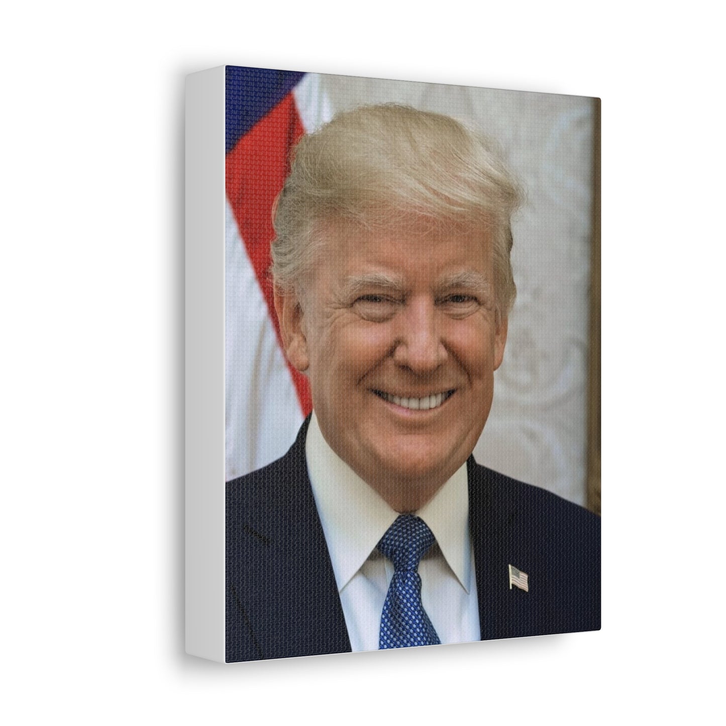 Donald Trump Stretched Canvas Wall Art, Political Decor, Gift for Fans, Home Office Style, Conversation Starter