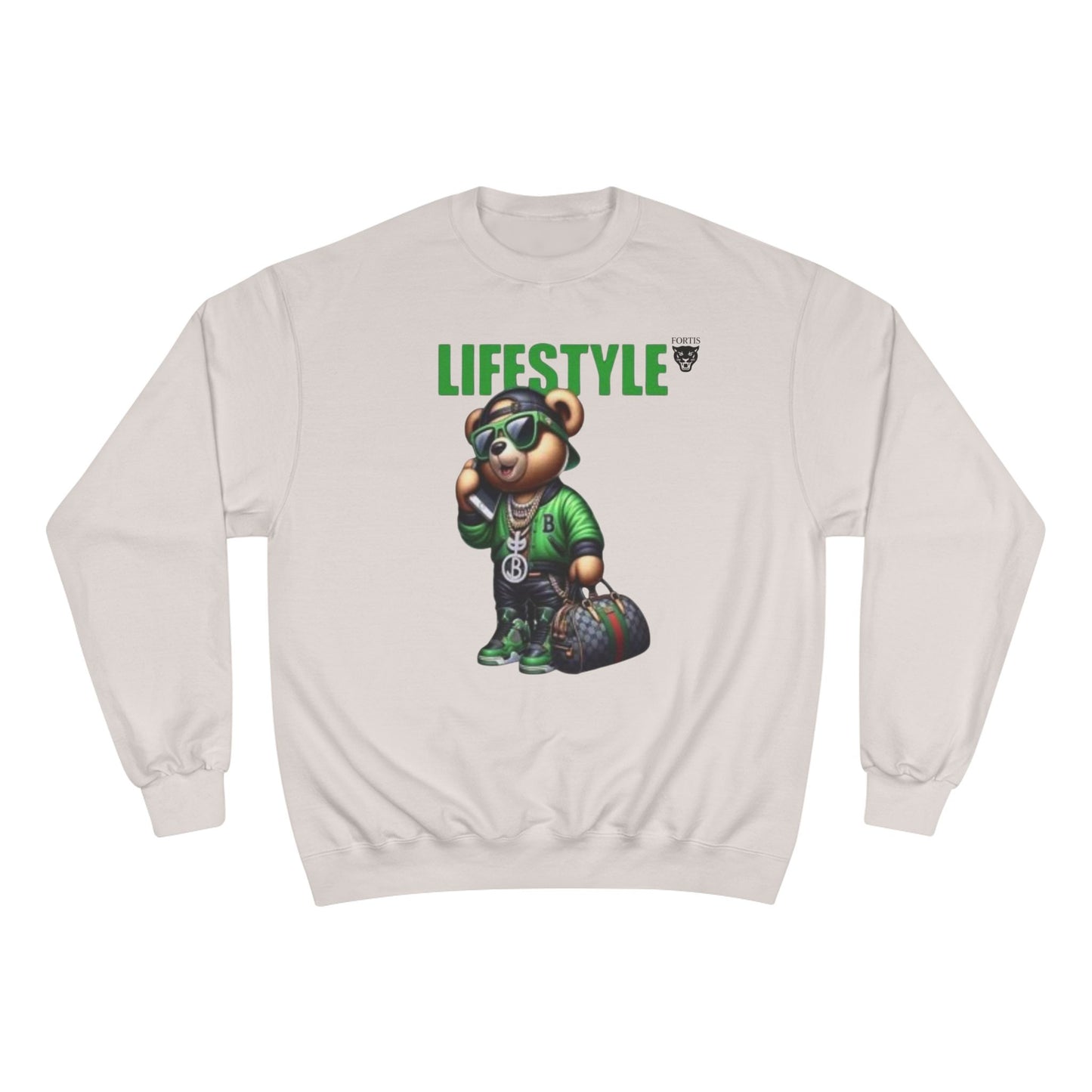 Lifestyle Bear Sweatshirt — Urban Streetwear Champion Crewneck